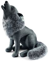 Steiff Graphite Howling Wolf Limited Edition Wolves 025921