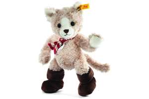 Steiff Tapsy Cat Puss in Boots with Scarf Childrens Soft Toy Gift