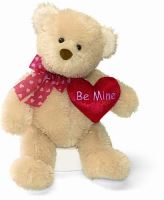 Gund Teddy Bear "Be Mine" Red Love Heart Valentines Day Gift