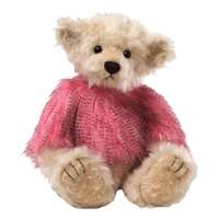 Gund Cuddly Scarlet Teddy Bear with Long Pink Fur Girly Gift