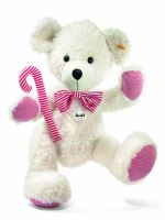Steiff Huge Almost 3ft Lotte Teddy Bear, Candy Cane+ Bow, Christmas Gift