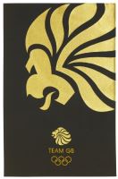 Official Olympics Team GB Black & Gold Cotton Tea Towel 022TGG