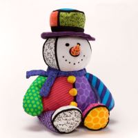 Disney Britto Large Light Up Musical Snowman Plays 