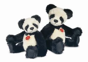 Teddy Hermann (Large in Photo) Jointed Panda Bear Toy Gift 162537