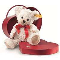 Steiff Teddy Bear in Red Heart Carry Case Christmas Love Gift