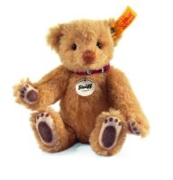 Steiff Miniature 18cm Classic Red Blonde Alpaca Teddy Bear 027741