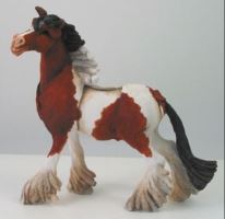 A Breed Apart Romany (Skewbald) Shire Horse Figurine Gift