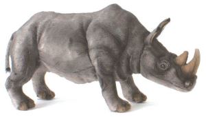 Hansa Realistic White Rhino Childrens Soft Plush Toy Gift