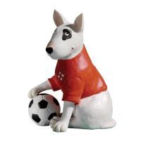 Dapper Dogs Terry the English Bull Terrier Football Figurine