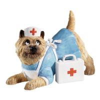 Dapper Dogs Cairn Terrier Nurse Figurine Christmas Gift