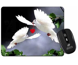 Two White Doves+ Red Heart