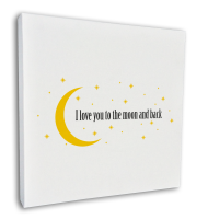 12" x 12" Canvas Printed Vith Valentine