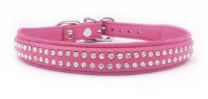 Small Jewelled Pet Collar Double Row