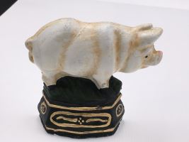 Cast Iron Piglet Door Stop Wedge Pig Lovers Gift