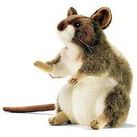 Hansa Brown and White Mouse Soft Plush Toy Childrens Gift