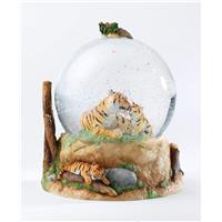 Large Country Artists Tiger Waterball Snow Globe Collectable