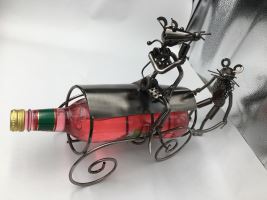 Mouse Cart Wine Bottle Holder Funky Christmas Gift Idea