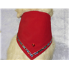 Small Red Dog Bandana, Fits Neck Size; 12.5"-14"BAND1