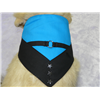 Small Blue/Black Dog Bandana, Fits Neck Size; 12.5-14" BAND7