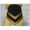 Small Black/Gold Dog Bandana, Fits Neck Size; 12.5"-14" BAND9