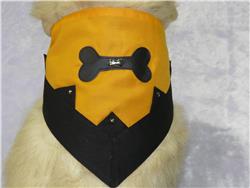 Small Dog Bone Design Bandana, Fits Neck Size; 12.5"-14"