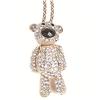 Long Chain Gold and Diamante Necklace Teddy Bear Necklace M1073
