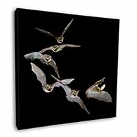 Bats in Flight Square Canvas 12"x12" Wall Art Picture Print