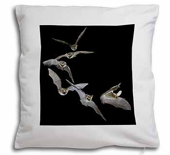 Bats in Flight Soft White Velvet Feel Scatter Cushion