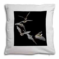 Bats in Flight Soft White Velvet Feel Scatter Cushion