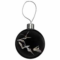 Bats in Flight Christmas Bauble