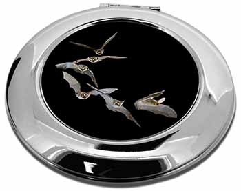 Bats in Flight Make-Up Round Compact Mirror