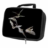 Bats in Flight Black Insulated School Lunch Box/Picnic Bag