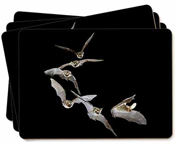 Bats in Flight Picture Placemats in Gift Box