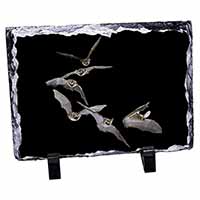 Bats in Flight, Stunning Photo Slate Printed Full Colour - Advanta Group®
