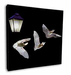 Bats by Lantern Night Light Square Canvas 12"x12" Wall Art Picture Print