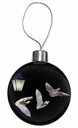 Bats by Lantern Night Light Christmas Bauble