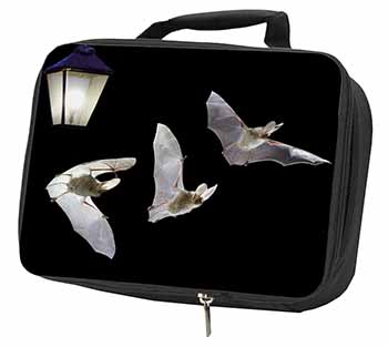 Bats by Lantern Night Light Black Insulated School Lunch Box/Picnic Bag
