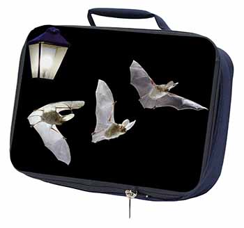 Bats by Lantern Night Light Navy Insulated School Lunch Box/Picnic Bag