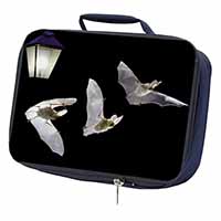 Bats by Lantern Night Light Navy Insulated School Lunch Box/Picnic Bag