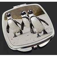 Penguins on Sandy Beach Make-Up Compact Mirror