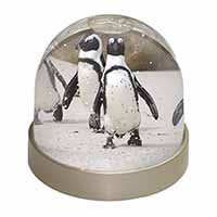 Penguins on Sandy Beach Snow Globe Photo Waterball