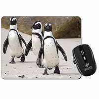 Penguins on Sandy Beach Computer Mouse Mat