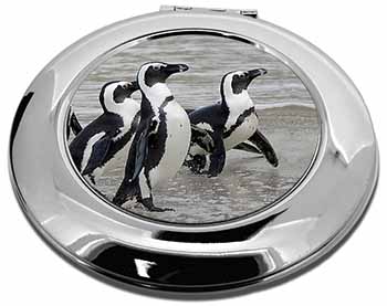 Sea Penguins Make-Up Round Compact Mirror