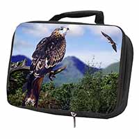 Red Kite Bird of Prey Black Insulated School Lunch Box/Picnic Bag