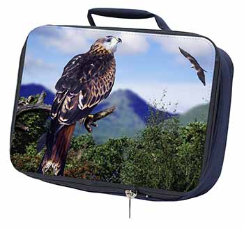 Red Kite Bird of Prey Navy Insulated School Lunch Box/Picnic Bag