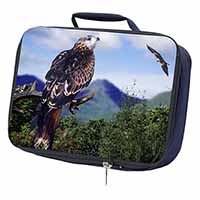 Red Kite Bird of Prey Navy Insulated School Lunch Box/Picnic Bag