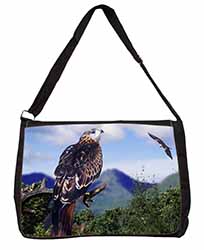 Red Kite Bird of Prey Large Black Laptop Shoulder Bag School/College