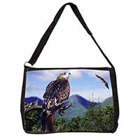 Red Kite Bird of Prey Large Black Laptop Shoulder Bag School/College