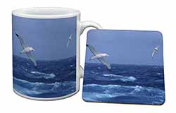 Sea Albatross Flying Free Mug and Coaster Set
