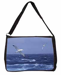 Sea Albatross Flying Free Large Black Laptop Shoulder Bag School/College